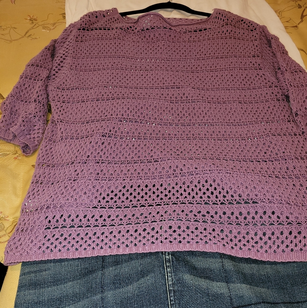 Pretty Lacey  knit Pull over